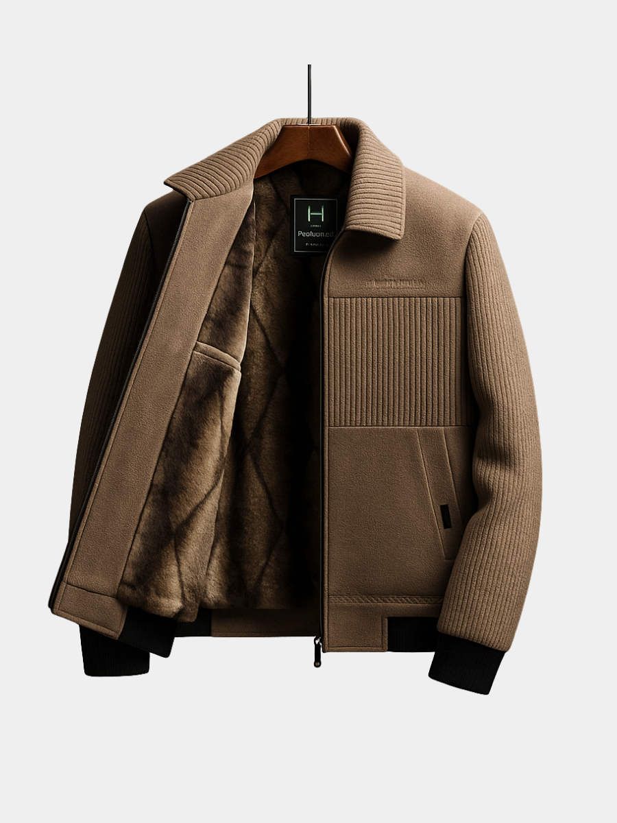 WISEMERE | TEXTURED ZIP-UP JACKET FOR MEN