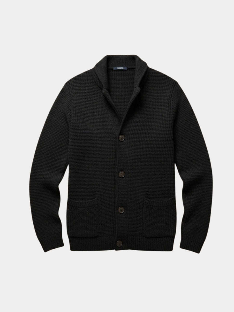 WISEMERE™ | Men's Wool-Blend Button Cardigan