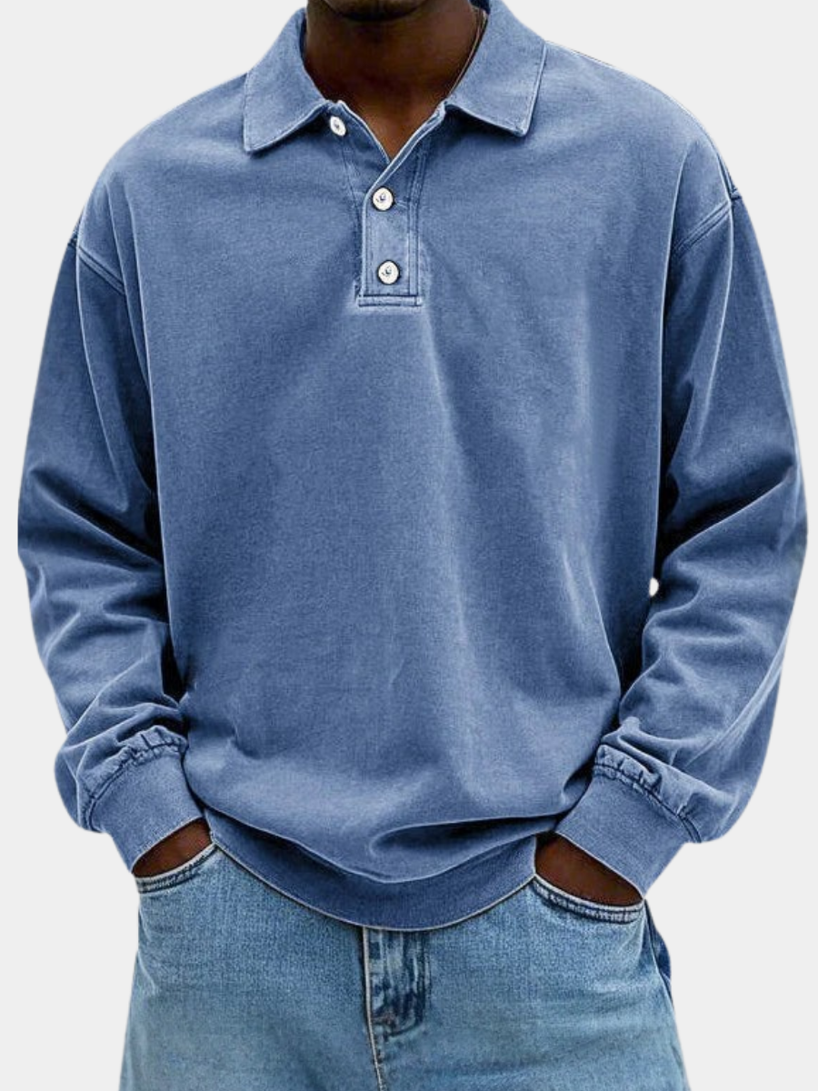 AVANOAH | DAILY LONG SLEEVE POLO SHIRT FOR MEN