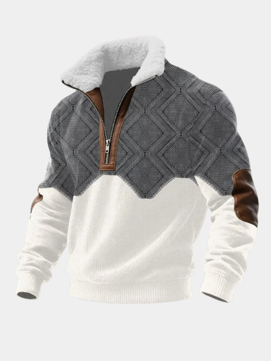 WISEMERE | HIGH COLLAR FLEECE SWEATER