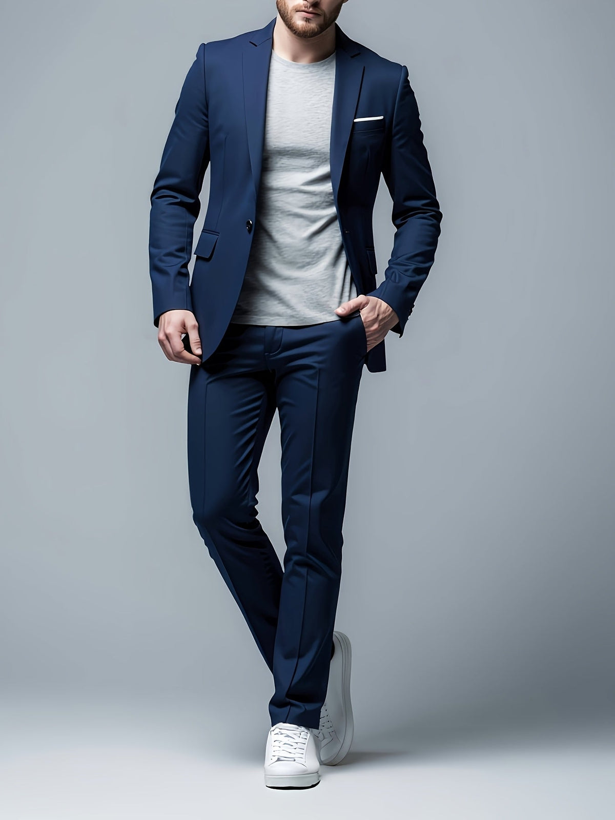 WISEMERE™ | Men's Stretch Two-Button Suit