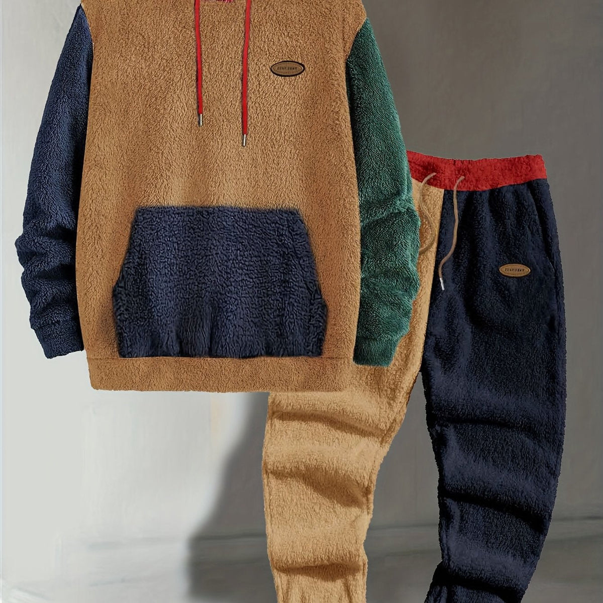 WISEMERE™ | Cozy Color-Block Two-Piece Set