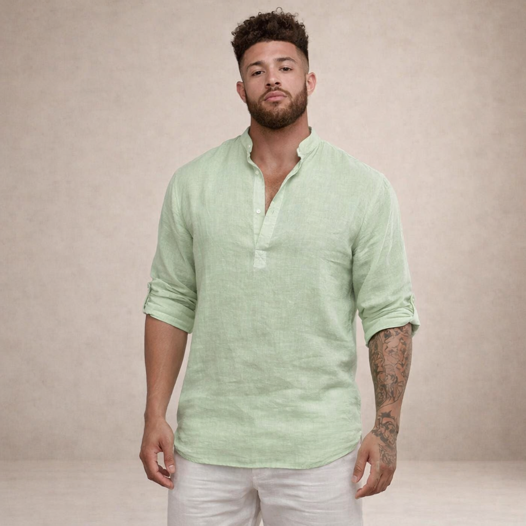 WISEMERE™ | Stand Collar Shirt