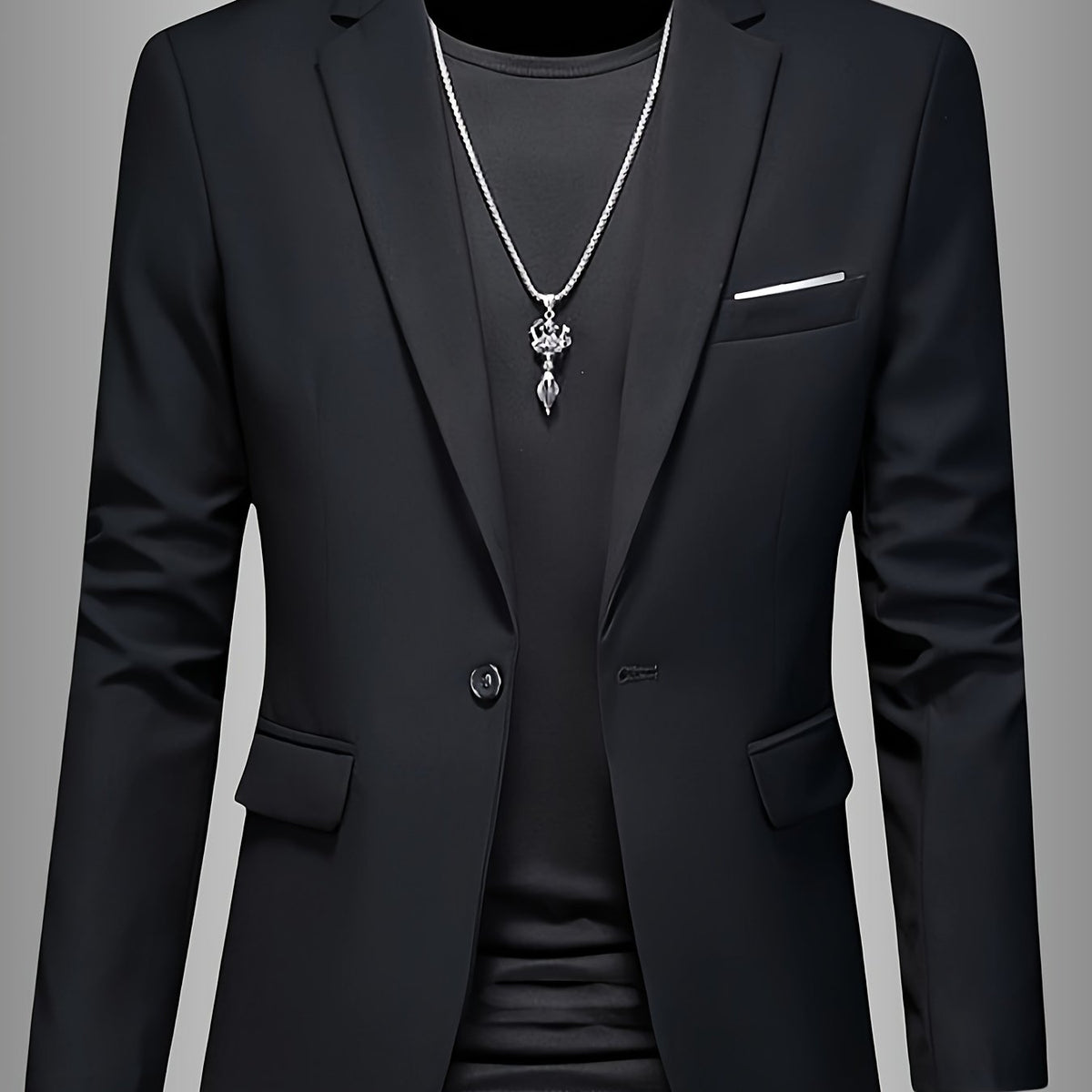 WISEMERE™ | Men's Skinny-Fit Woven Blazer