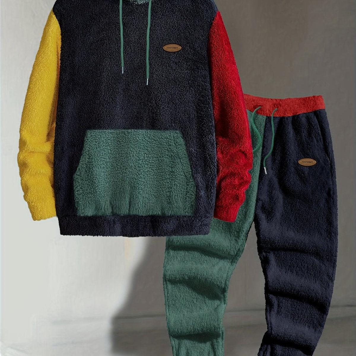 WISEMERE™ | Cozy Color-Block Two-Piece Set