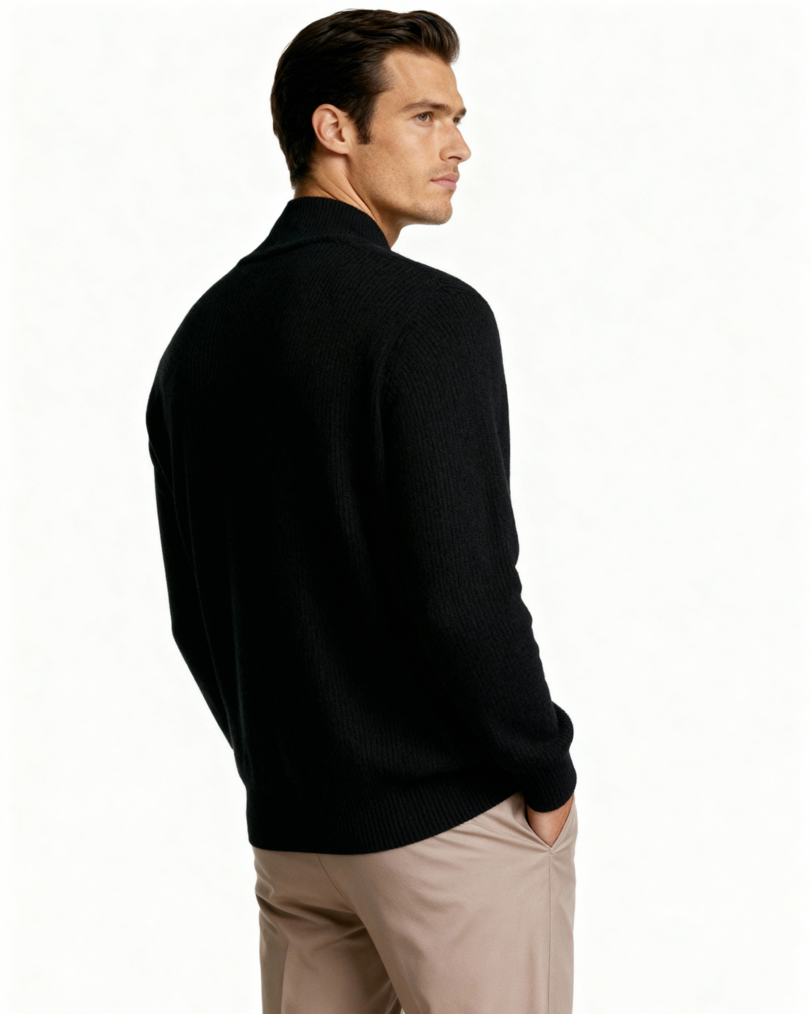 WISEMERE | CASHMERE ZIP-UP SWEATER