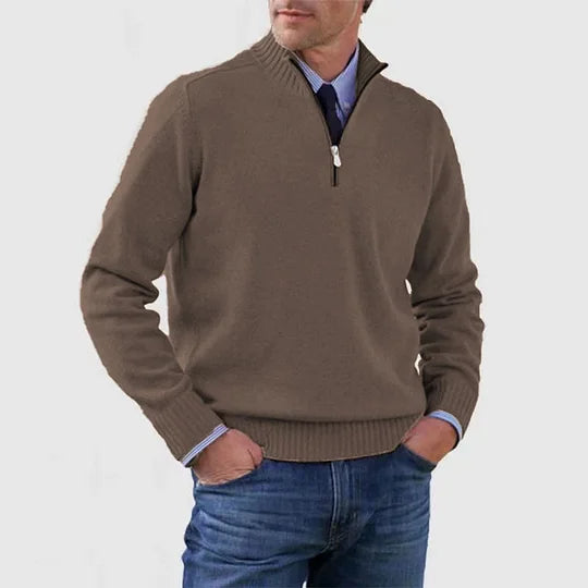 WISEMERE | ELEGANT MEN'S HALF-ZIP SWEATER