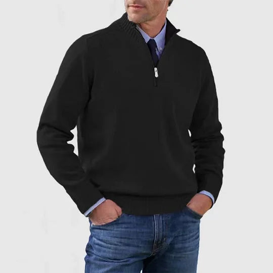 WISEMERE | ELEGANT MEN'S HALF-ZIP SWEATER