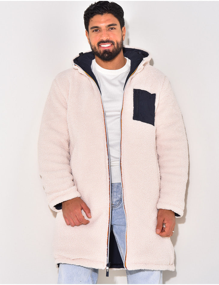 WISEMERE | LONG WARM REVERSIBLE COAT FOR MEN