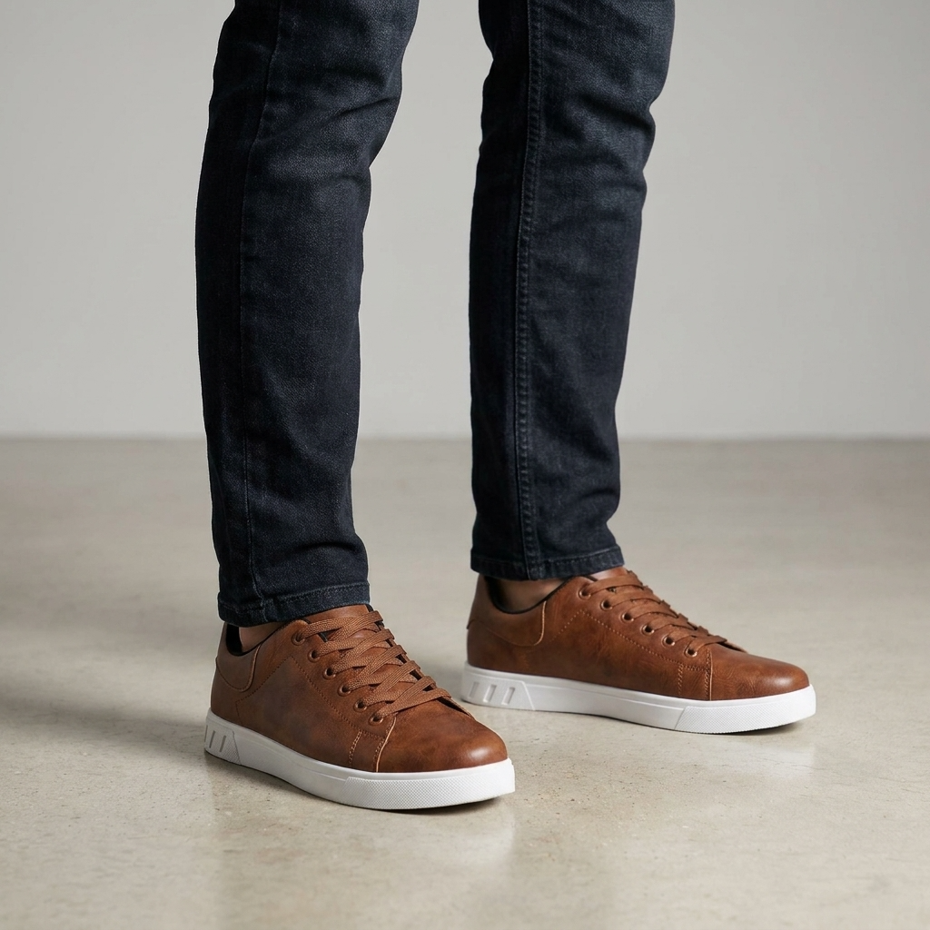 WISEMERE™ | Leather Trainers