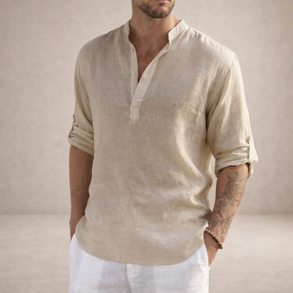 WISEMERE™ | Stand Collar Shirt