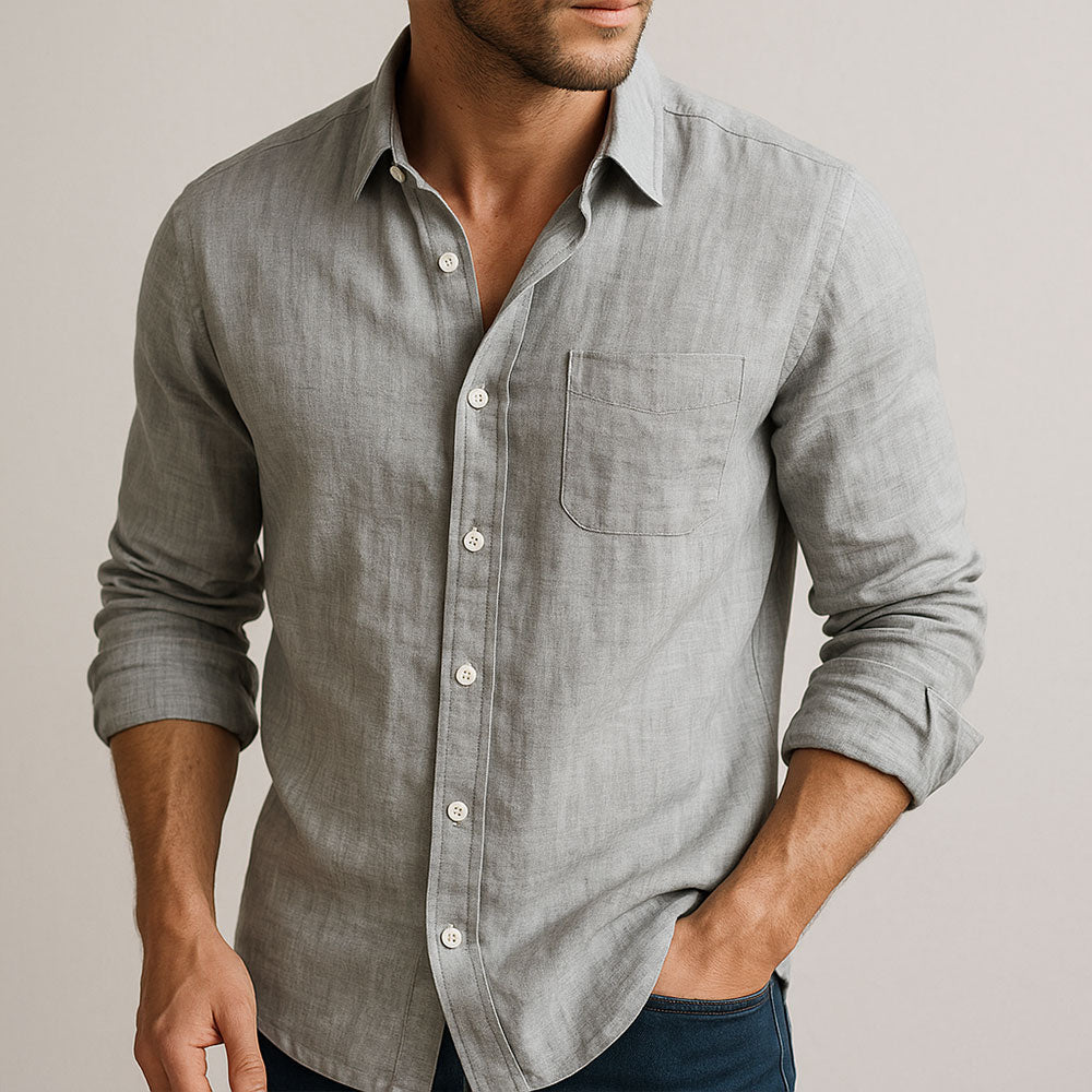 WISEMERE | ESSENTIAL LINEN SHIRT