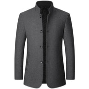WISEMERE™ | Men's Tailored Wool-Blend Overcoat