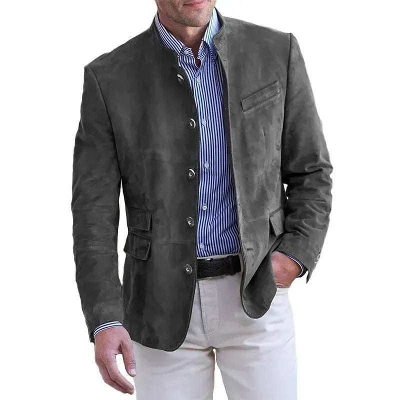 WISEMERE™ | Men's Collar Suede Blazer