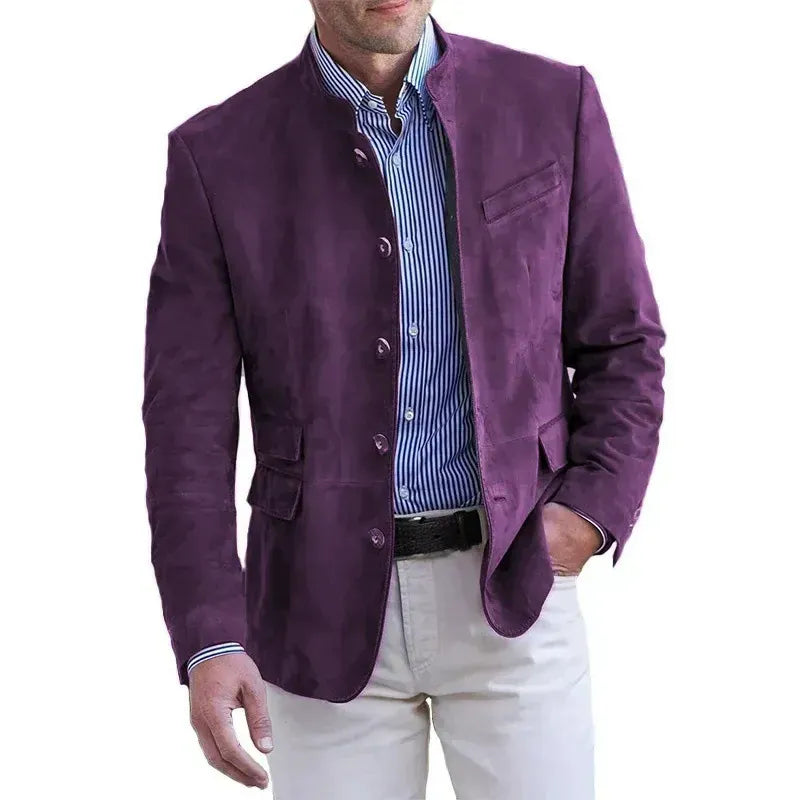 WISEMERE™ | Men's Collar Suede Blazer