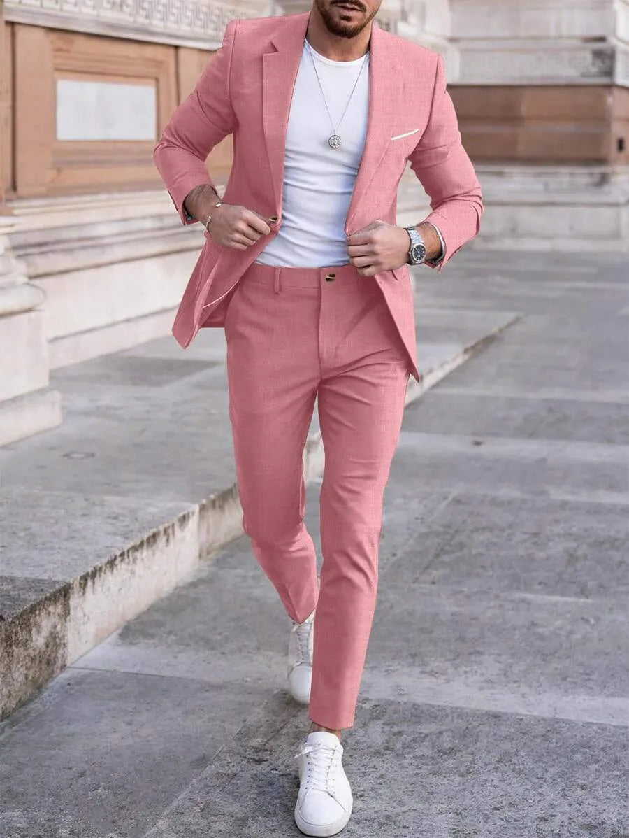 WISEMERE™ | Men's Slim Two-Piece Casual Suit