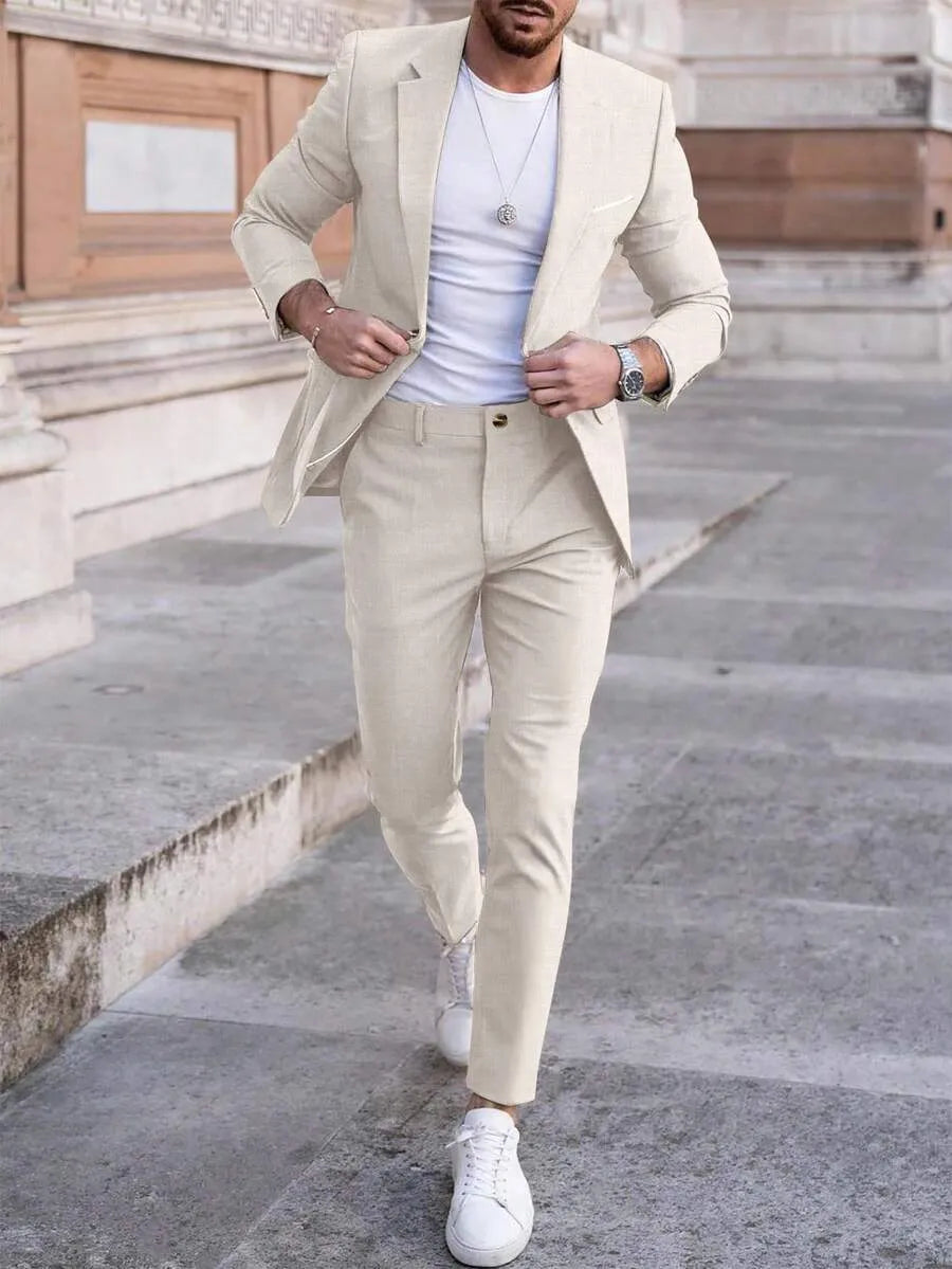 WISEMERE™ | Men's Slim Two-Piece Casual Suit
