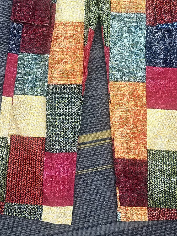 WISEMERE | PATCHWORK CARGO PANTS FOR MEN