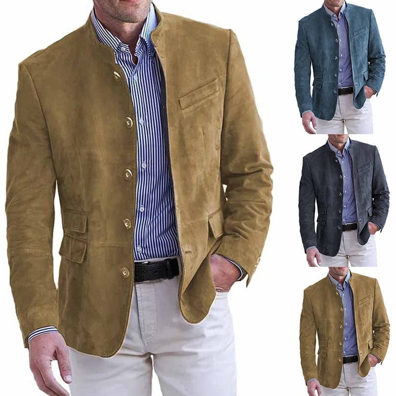 WISEMERE™ | Men's Collar Suede Blazer