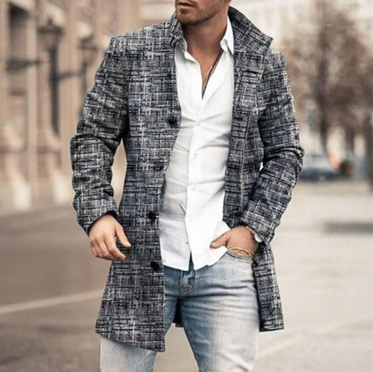 WISEMERE™ | Men's Button Trench Coat