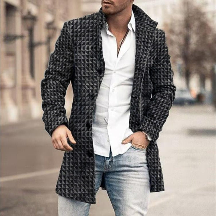 WISEMERE™ | Men's Button Trench Coat