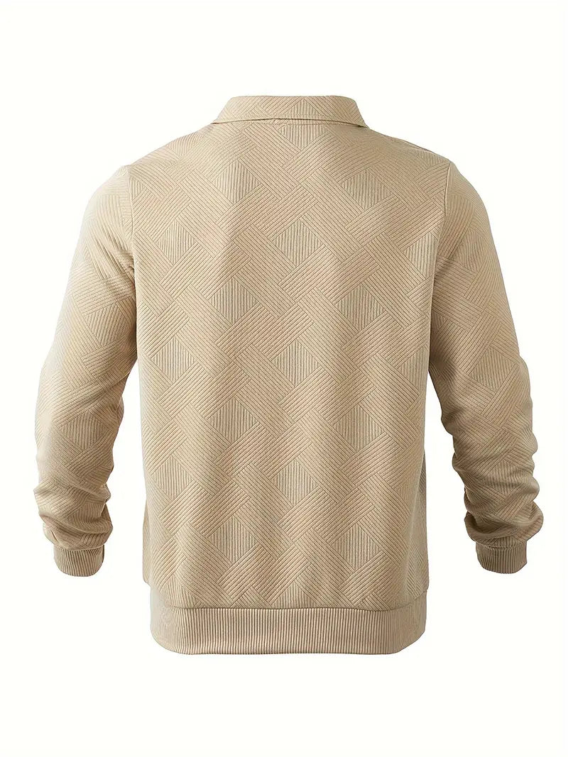 WISEMERE | GEOMETRIC KNIT PULLOVER FOR MEN