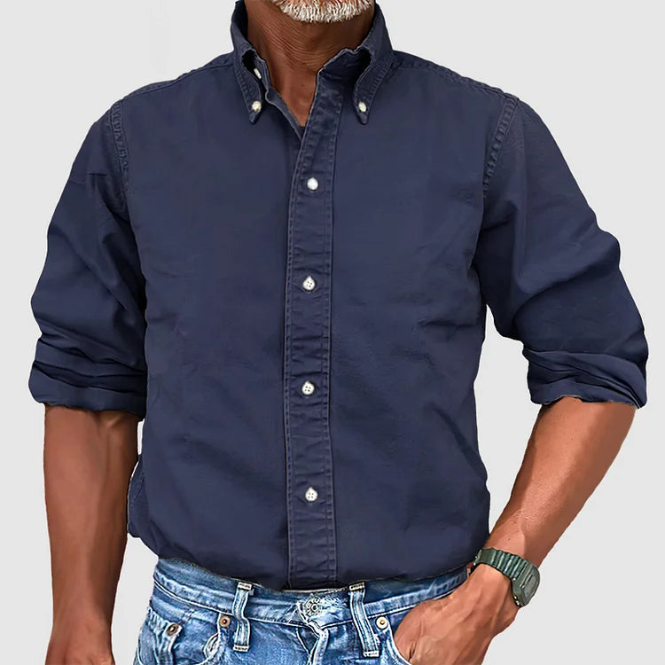 WISEMERE™ | Men's Classic Cotton Oxford Shirt
