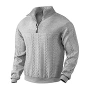 WISEMERE™ | Cable-Knit Quarter-Zip Pullover Sweater