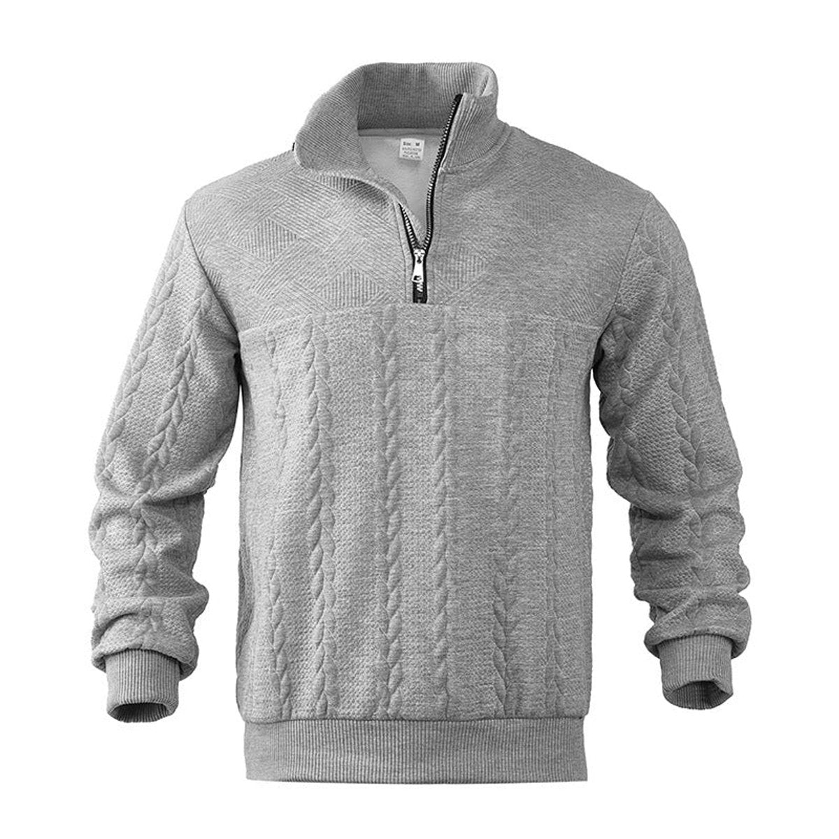 WISEMERE™ | Cable-Knit Quarter-Zip Pullover Sweater