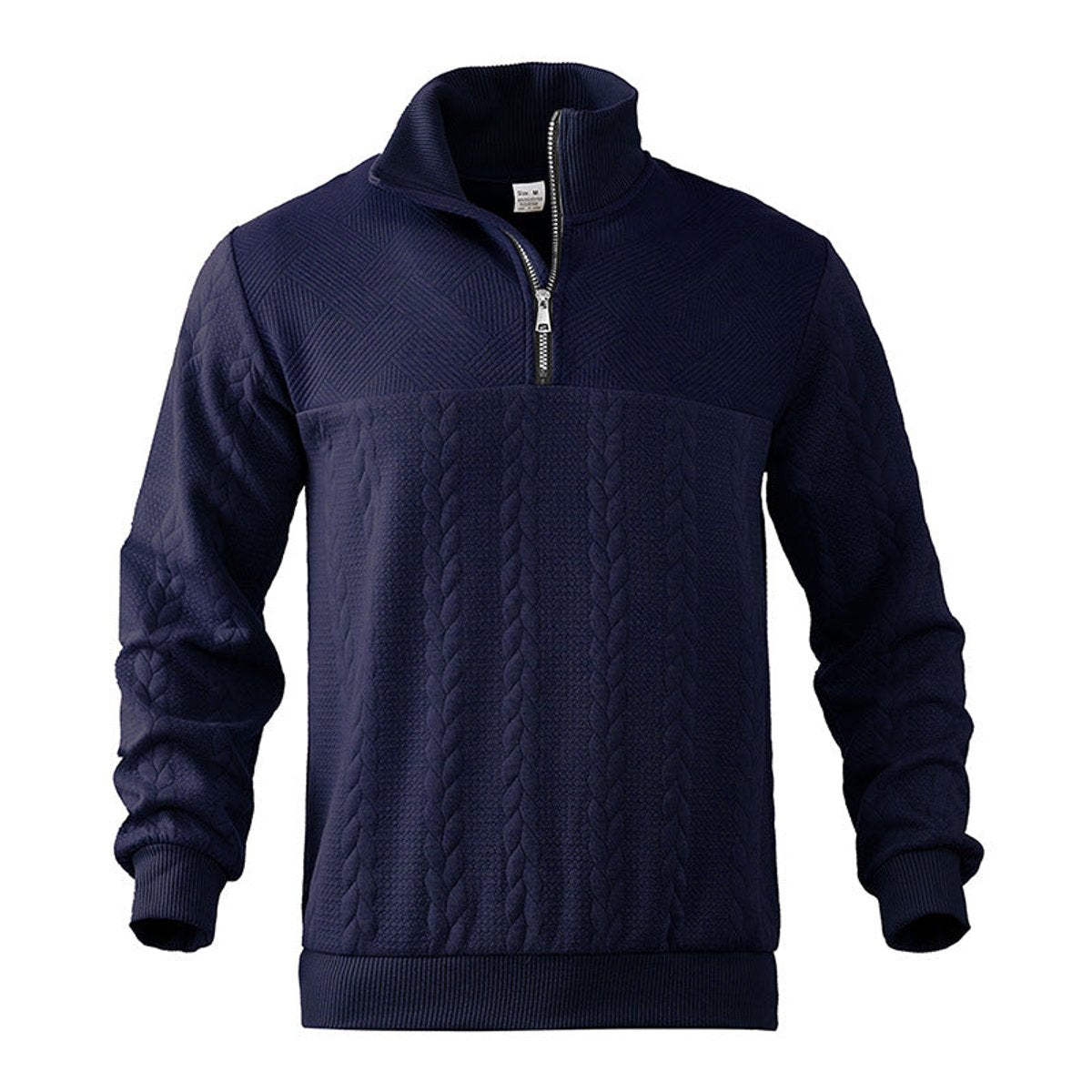 WISEMERE™ | Cable-Knit Quarter-Zip Pullover Sweater