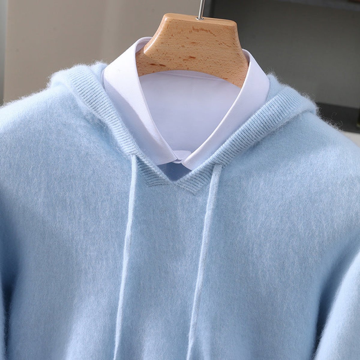 WISEMERE™ | Cashmere Hooded Pullover Sweater Soft Knit Hoodie