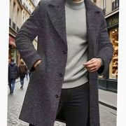 WISEMERE™ | Classic Long Wool Coat Single-Breasted Overcoat