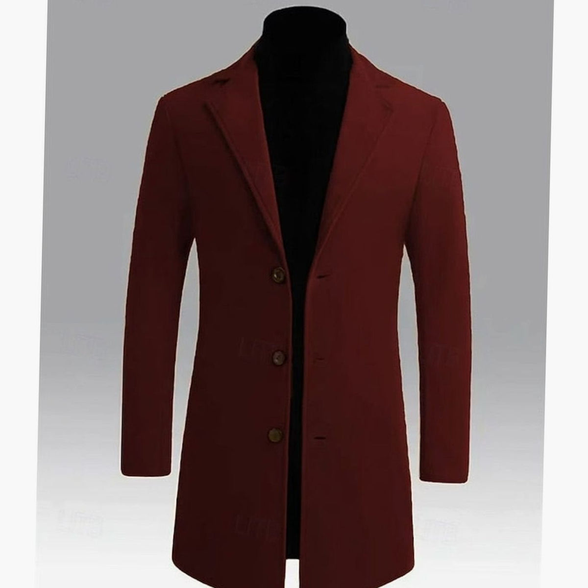 WISEMERE™ | Classic Long Wool Coat Single-Breasted Overcoat