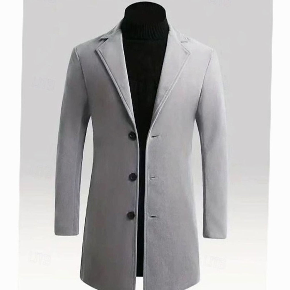 WISEMERE™ | Classic Long Wool Coat Single-Breasted Overcoat