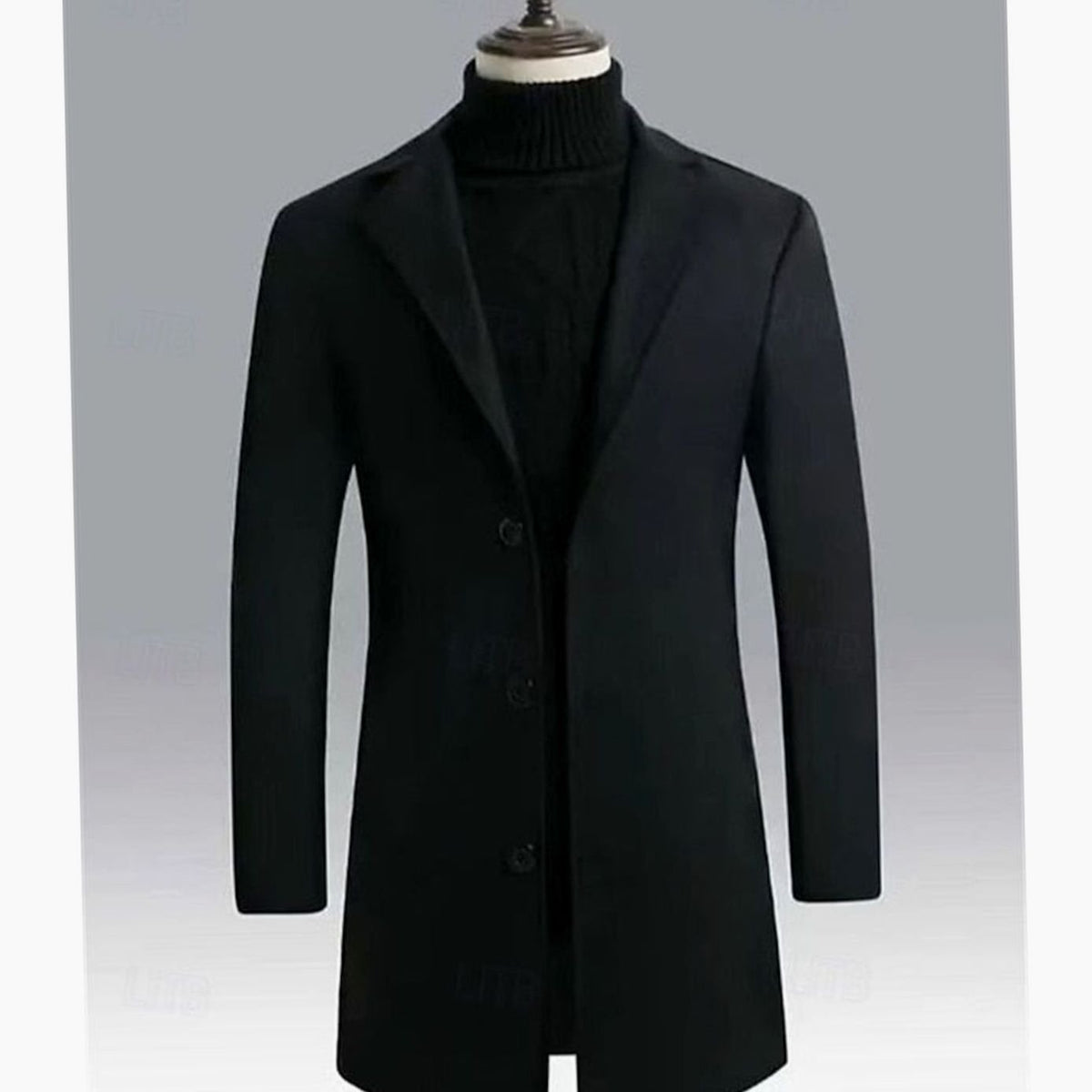 WISEMERE™ | Classic Long Wool Coat Single-Breasted Overcoat