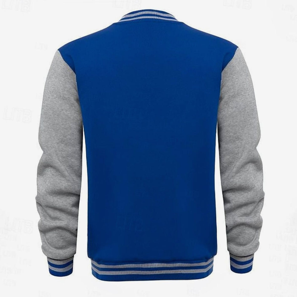 WISEMERE™ | Classic Varsity Bomber Jacket with Ribbed Trim and Snap Buttons