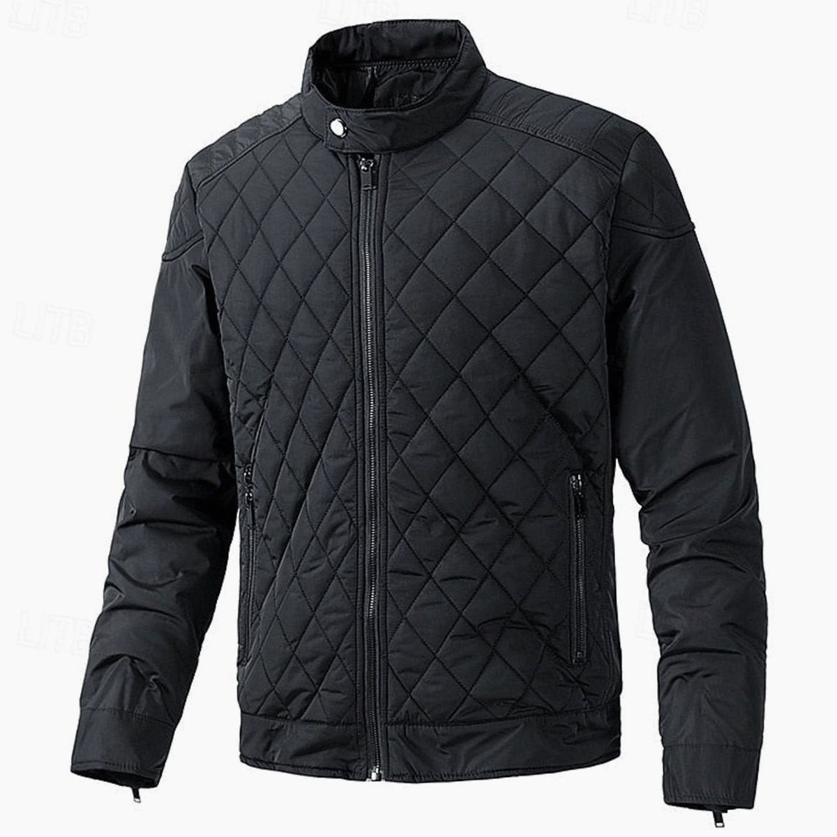 WISEMERE™ | Diamond-Quilted Stand-Collar Full-Zip Jacket