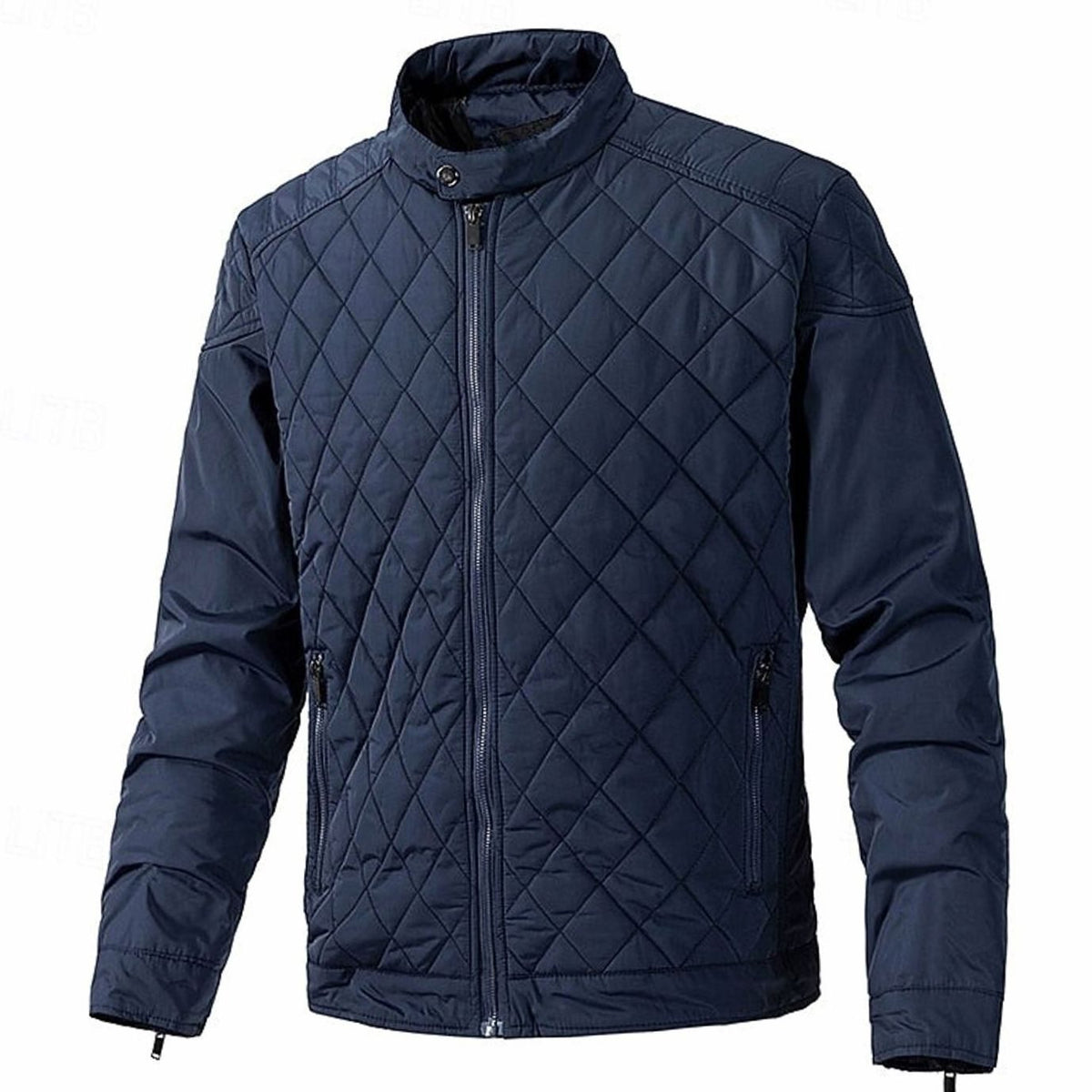 WISEMERE™ | Diamond-Quilted Stand-Collar Full-Zip Jacket
