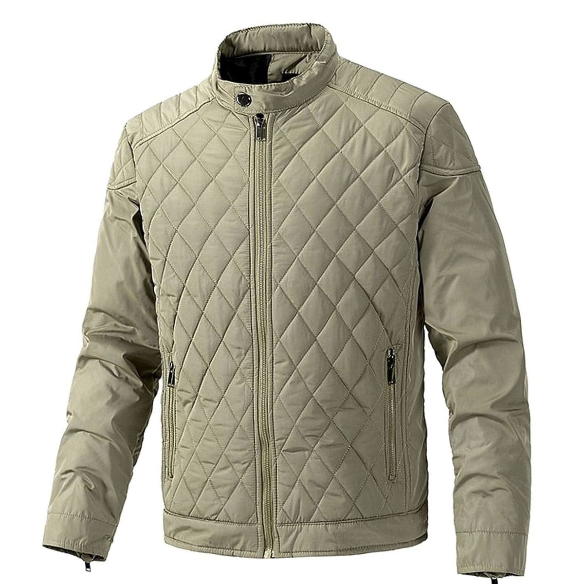 WISEMERE™ | Diamond-Quilted Stand-Collar Full-Zip Jacket