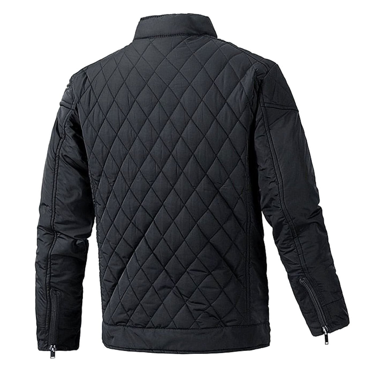 WISEMERE™ | Diamond-Quilted Stand-Collar Full-Zip Jacket