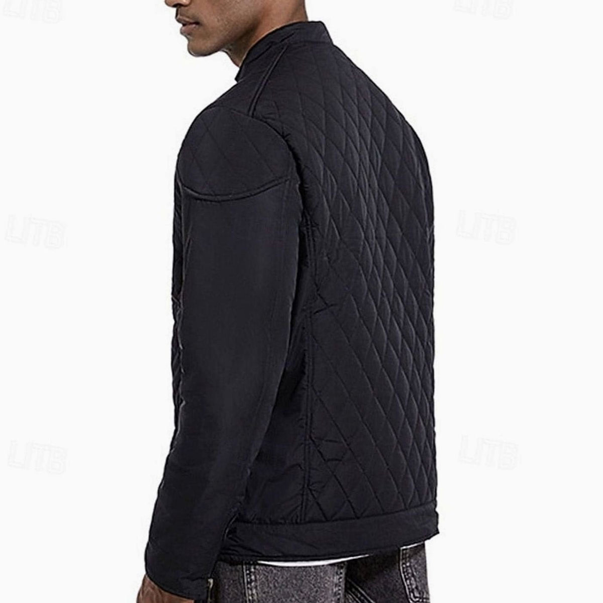 WISEMERE™ | Diamond-Quilted Stand-Collar Full-Zip Jacket