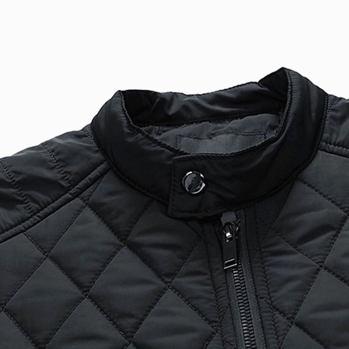 WISEMERE™ | Diamond-Quilted Stand-Collar Full-Zip Jacket