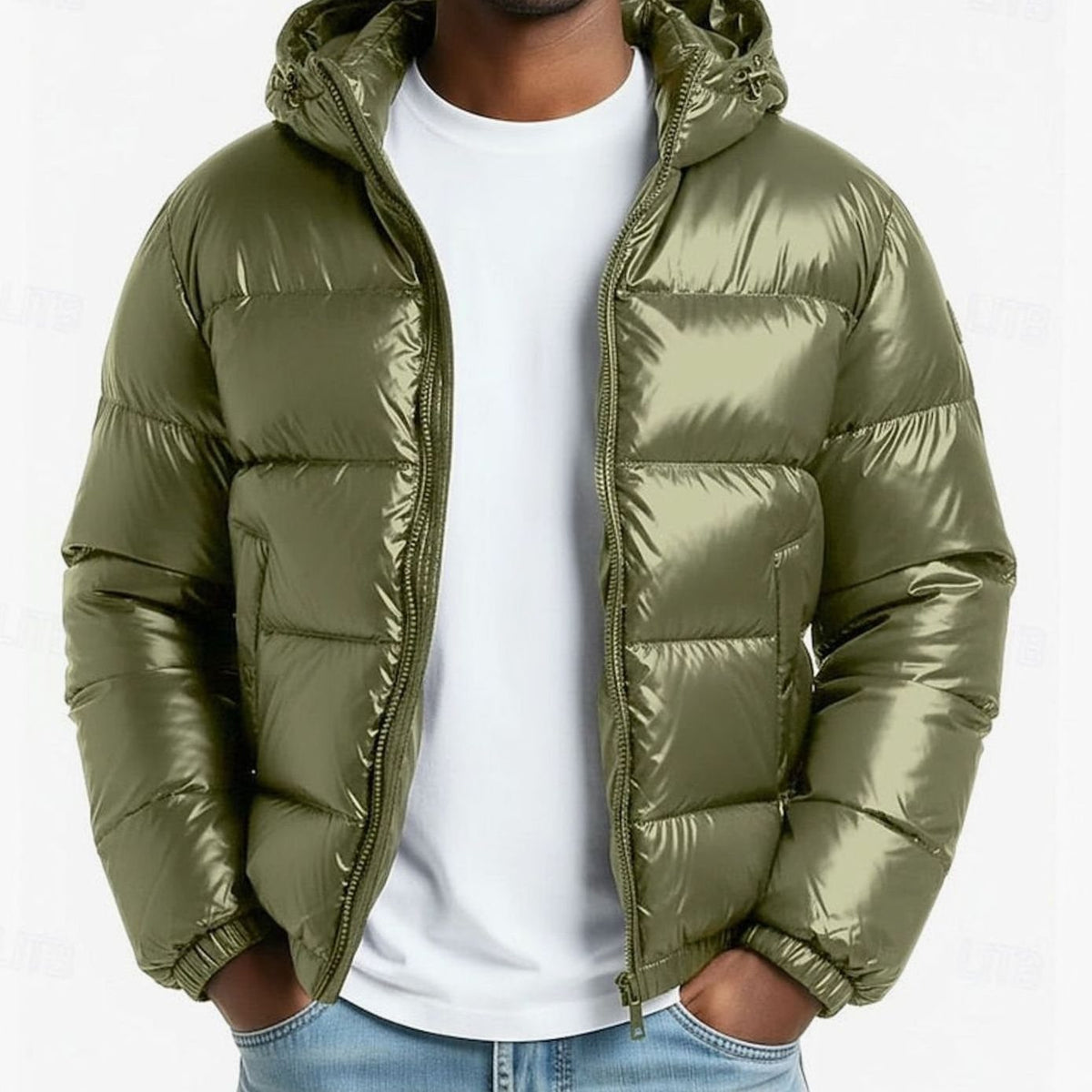 WISEMERE™ | Quilted Hooded Coated Puffer Jacket