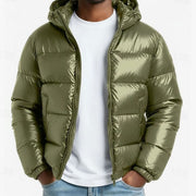 WISEMERE™ | Quilted Hooded Coated Puffer Jacket