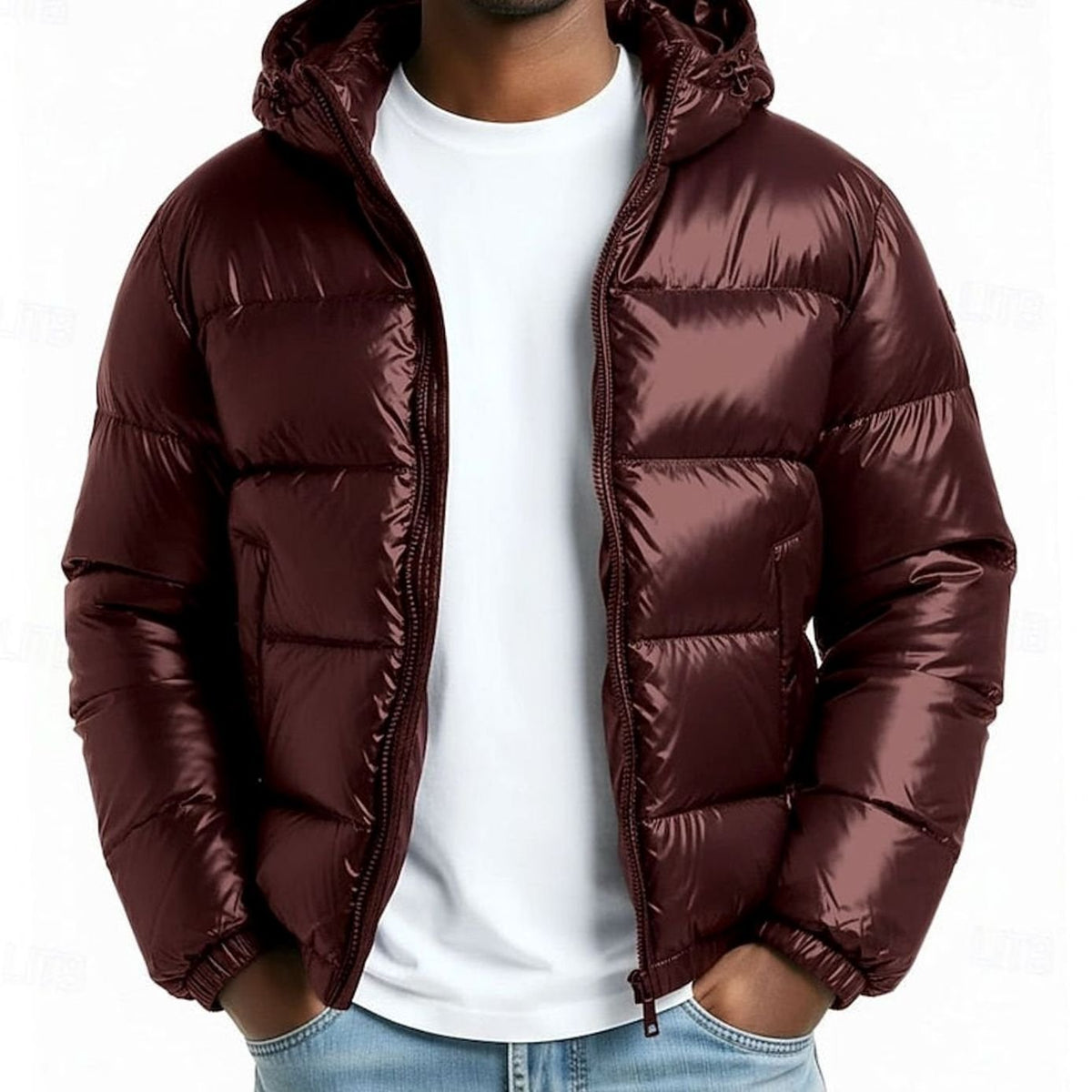 WISEMERE™ | Quilted Hooded Coated Puffer Jacket