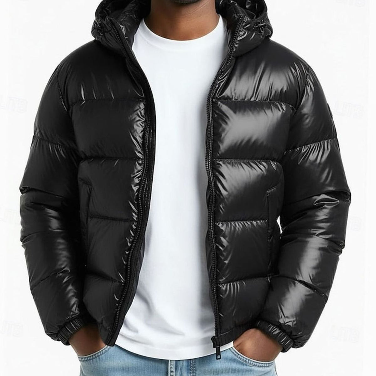 WISEMERE™ | Quilted Hooded Coated Puffer Jacket
