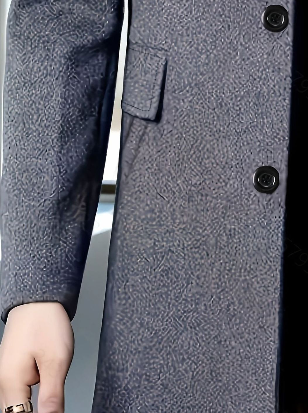 WISEMERE™ | Single-Breasted Wool Overcoat with Classic Collar