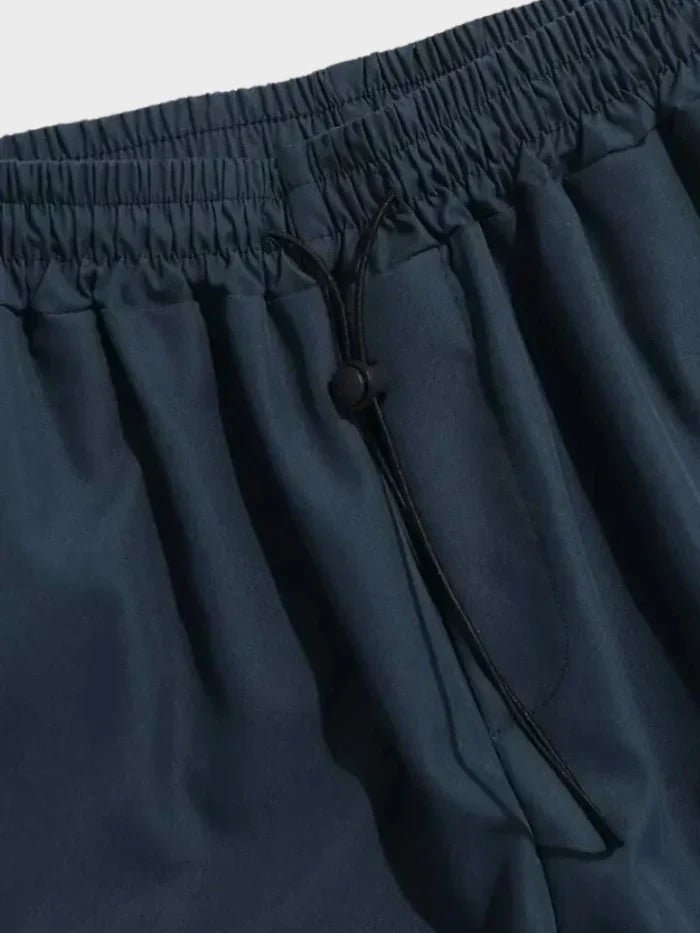 WISEMERE™ | Wide-Leg Cargo Pants with Elastic Waist and Toggle Cuffs
