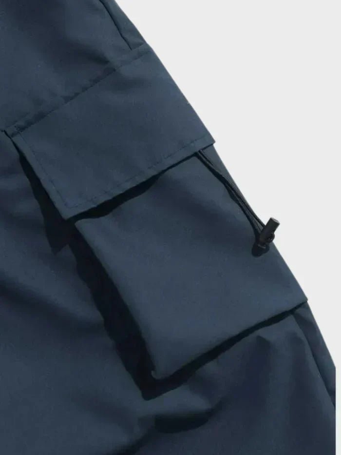 WISEMERE™ | Wide-Leg Cargo Pants with Elastic Waist and Toggle Cuffs