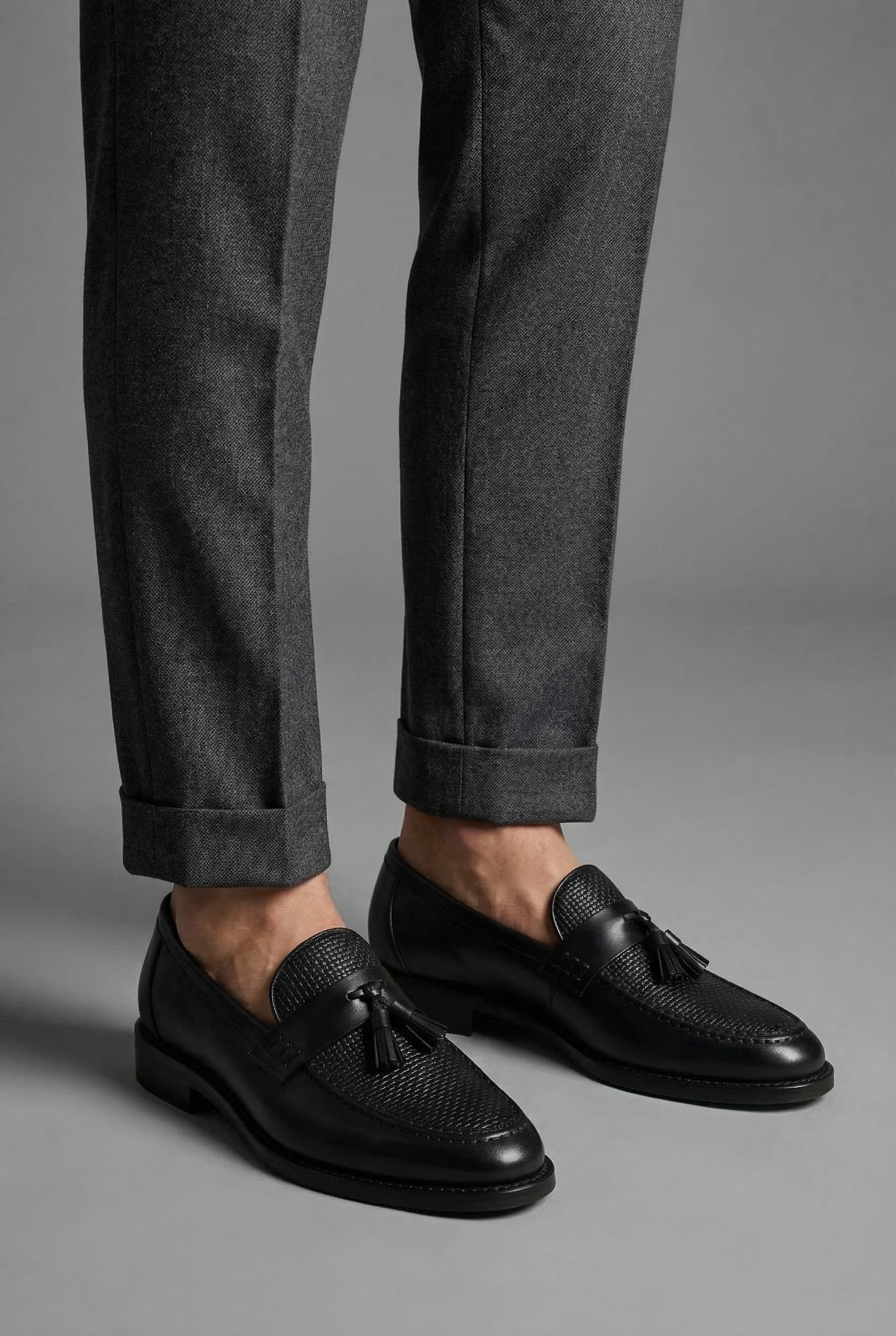 WISEMERE™ | Men's Woven Tassel Loafers